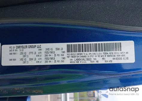 2010 Jeep Wrangler Unlimited Sahara z USA, uszkodzony, nr VIN 1J4BA5H1XAL196622